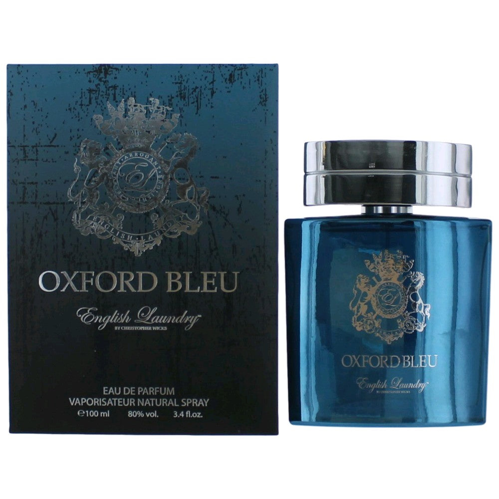 Bottle of Oxford Bleu by English Laundry, 3.4 oz Eau De Parfum Spray for Men